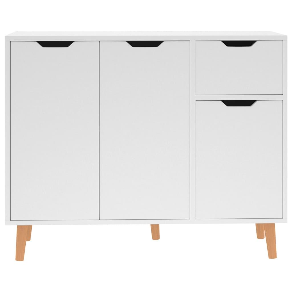 Sideboard White 90x30x72 cm Engineered Wood