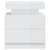 Bedside Cabinet High Gloss White 45x35x52 cm Chipboard