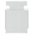 Bedside Cabinet High Gloss White 45x35x52 cm Chipboard