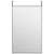 Door Mirror Black 50x80 cm Glass and Aluminium