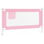 Toddler Safety Bed Rail Pink 140x25 cm Fabric