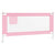 Toddler Safety Bed Rail Pink 180x25 cm Fabric
