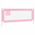 Toddler Safety Bed Rail Pink 200x25 cm Fabric