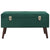 Bench with Storage Compartment Green 80 cm Velvet
