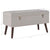 Bench with Storage Compartment Grey 80 cm Velvet