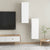 TV Cabinets 2 pcs White 30.5x30x90 cm Engineered Wood