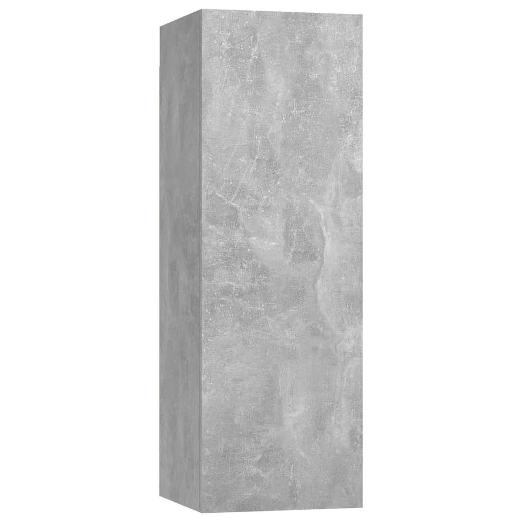 TV Cabinets 2 pcs Concrete Grey 30.5x30x90 cm Engineered Wood