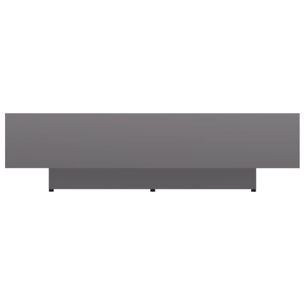 Coffee Table High Gloss Grey 115x60x31 cm Engineered Wood