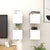 Wall Mounted TV Cabinets 4 pcs White and Sonoma Oak 30.5x30x30 cm