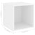 Wall Cabinet White 37x37x37 cm Engineered Wood