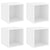 Wall Cabinets 4 pcs White 37x37x37 cm Engineered Wood