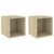 Wall Cabinets 2 pcs Sonoma Oak 37x37x37 cm Engineered Wood