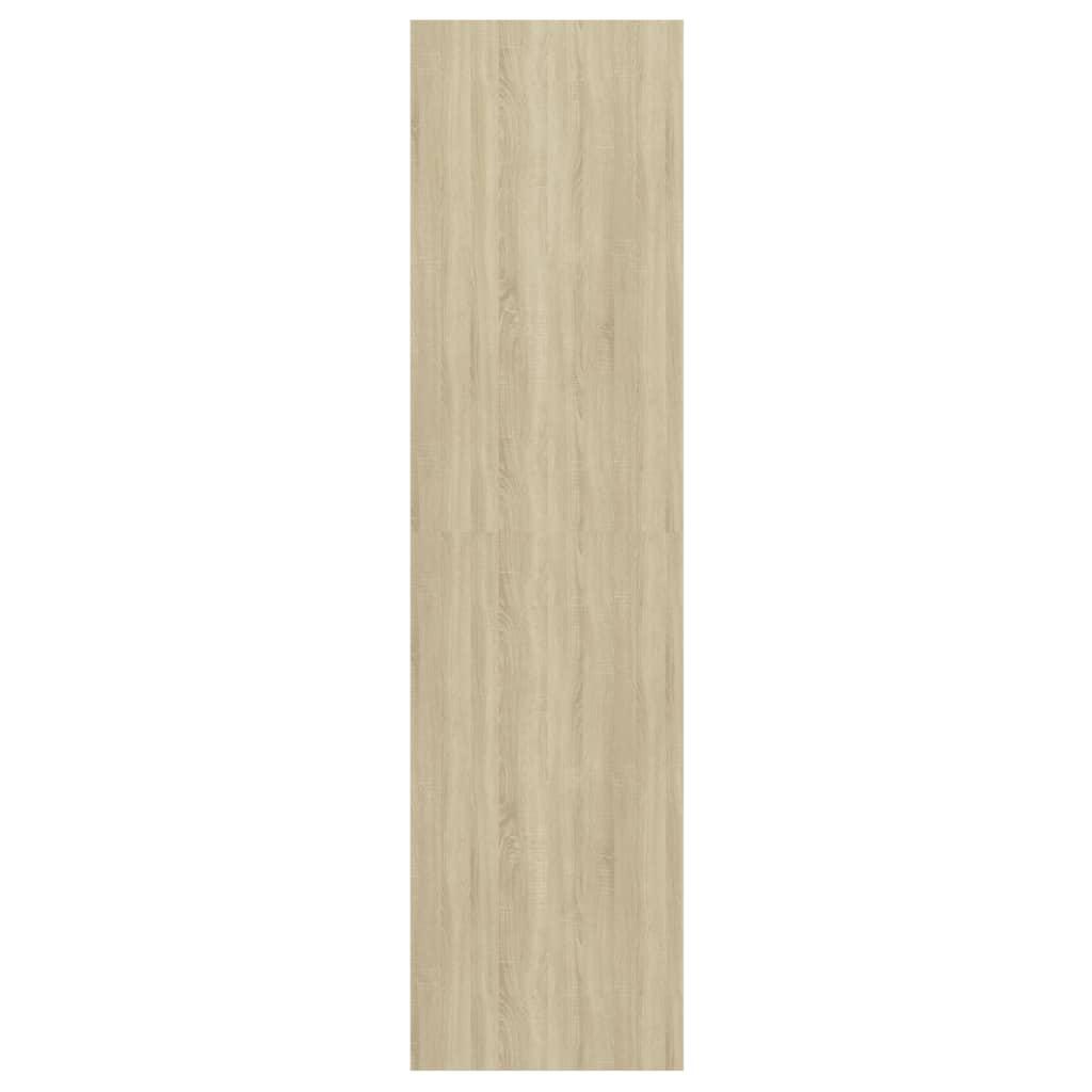 Wall-mounted TV Cabinet Sonoma Oak and White 37x37x142.5 cm Engineered Wood