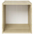 TV Cabinets 4 pcs White and Sonoma Oak 37x35x37 cm Engineered Wood