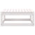 Garden Footstool 70x70x30 cm White Solid Pinewood