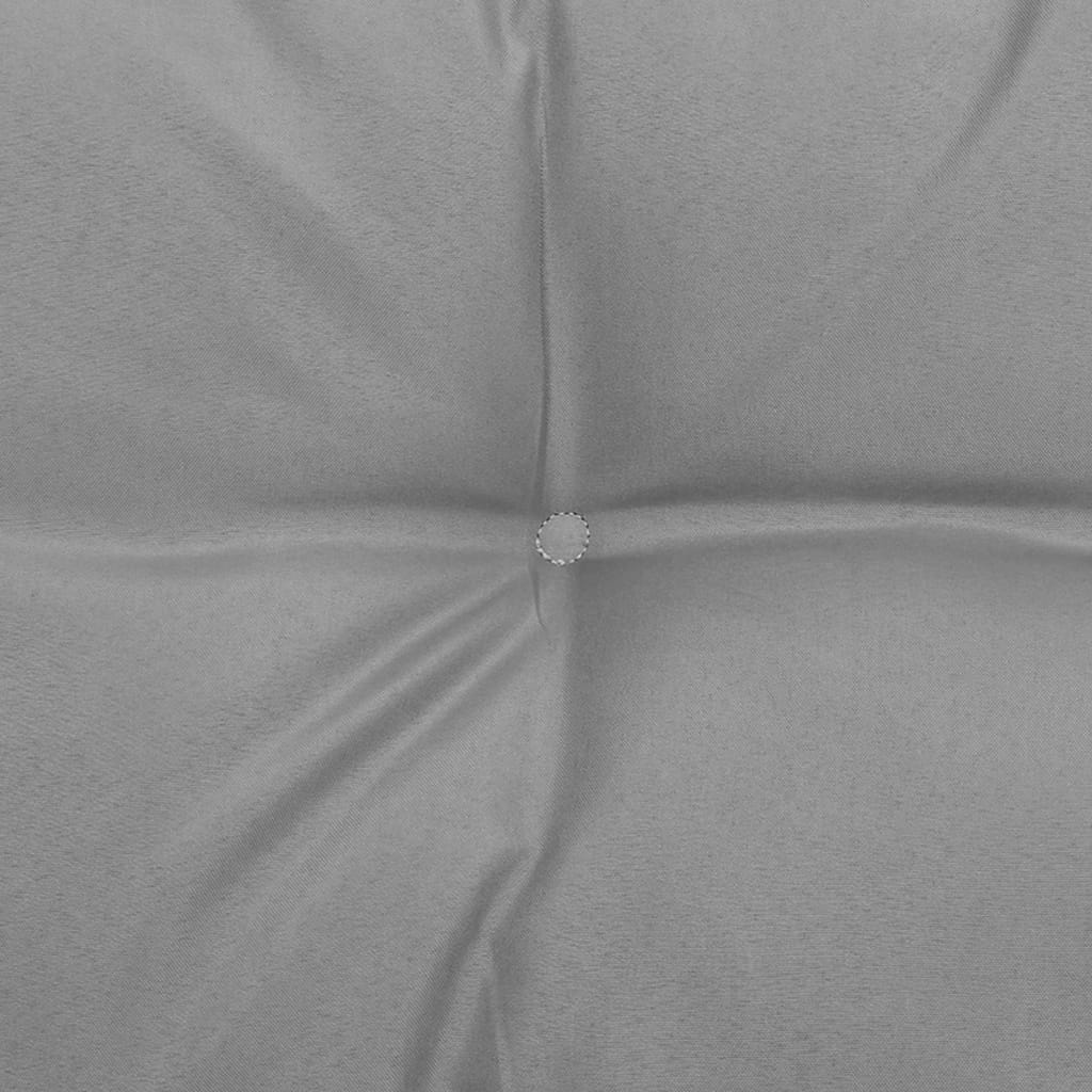 Garden Corner Sofa with Grey Cushions Solid Pinewood