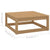 Garden Footstool with Cushion Honey Brown Solid Pinewood