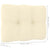 Garden Middle Sofas with Cream Cushions 2 pcs Solid Pinewood