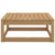 Garden Footstools with Cushions 2 pcs Honey Brown Solid Pinewood