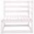 2 Piece Garden Lounge Set with Cushions White Solid Pinewood