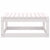 2 Piece Garden Lounge Set with Cushions White Solid Pinewood