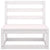 2 Piece Garden Lounge Set with Cushions White Solid Pinewood