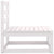 2 Piece Garden Lounge Set with Cushions White Solid Pinewood