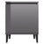 Bed Cabinet with Metal Legs High Gloss Grey 40x30x50 cm