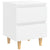 Bed Cabinets with Solid Pinewood Legs 2 pcs White 40x35x50 cm