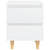 Bed Cabinets with Solid Pinewood Legs 2 pcs White 40x35x50 cm