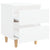 Bed Cabinets with Solid Pinewood Legs 2 pcs White 40x35x50 cm