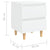 Bed Cabinets with Solid Pinewood Legs 2 pcs White 40x35x50 cm
