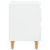Bed Cabinets & Pinewood Legs 2 pcs High Gloss White 40x35x50cm