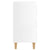 Bed Cabinets & Wood Legs 2 pcs High Gloss White 40x35x69cm