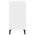 Bed Cabinet with Metal Legs 2 pcs White 40x35x69 cm