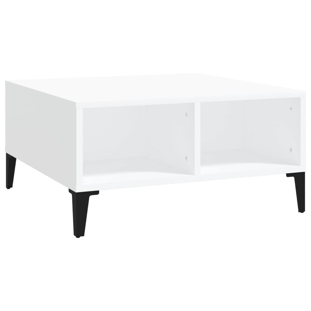 Coffee Table White 60x60x30 cm Engineered Wood