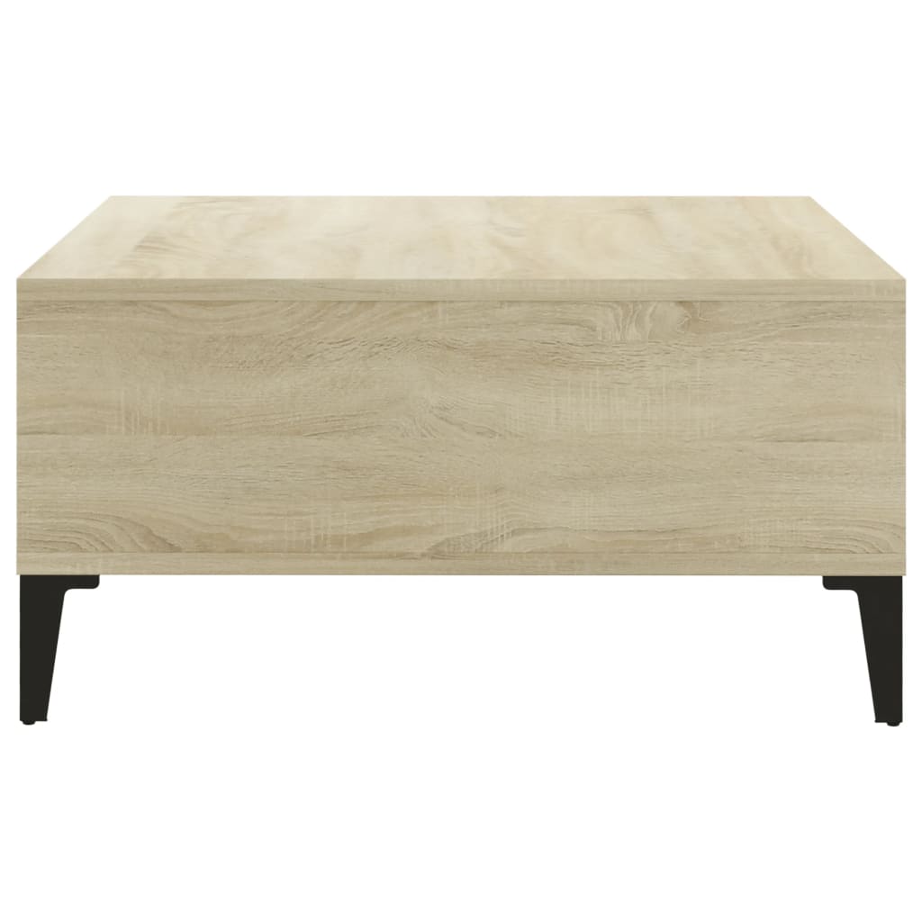 Coffee Table Sonoma Oak 60x60x30 cm Engineered Wood