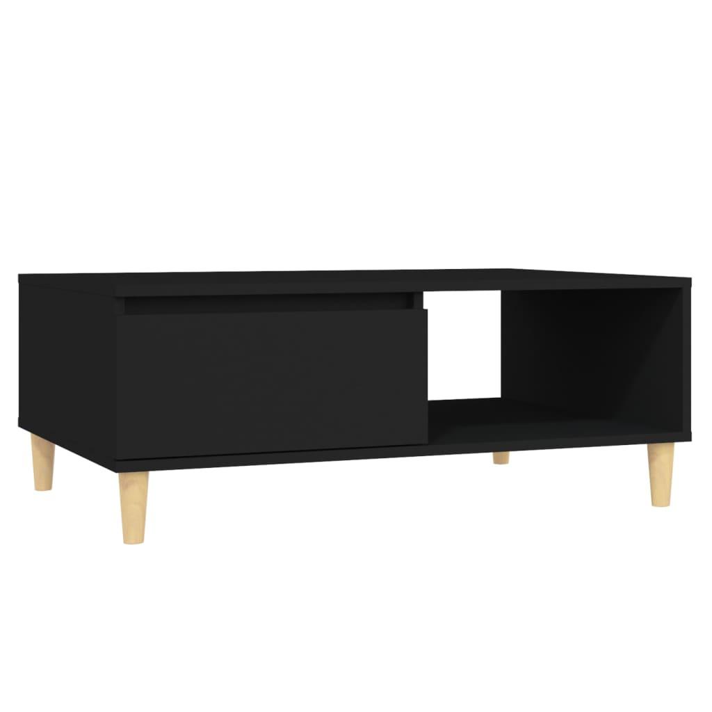 Coffee Table Black 90x60x35 cm Engineered Wood