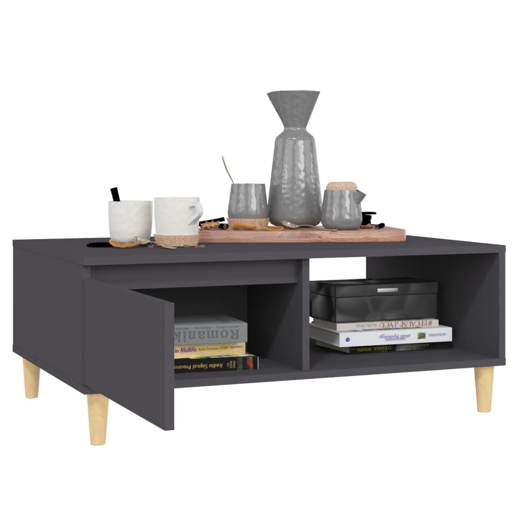 Coffee Table Grey 90x60x35 cm Engineered Wood