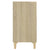 Sideboard White and Sonoma Oak 57x35x70 cm Engineered Wood