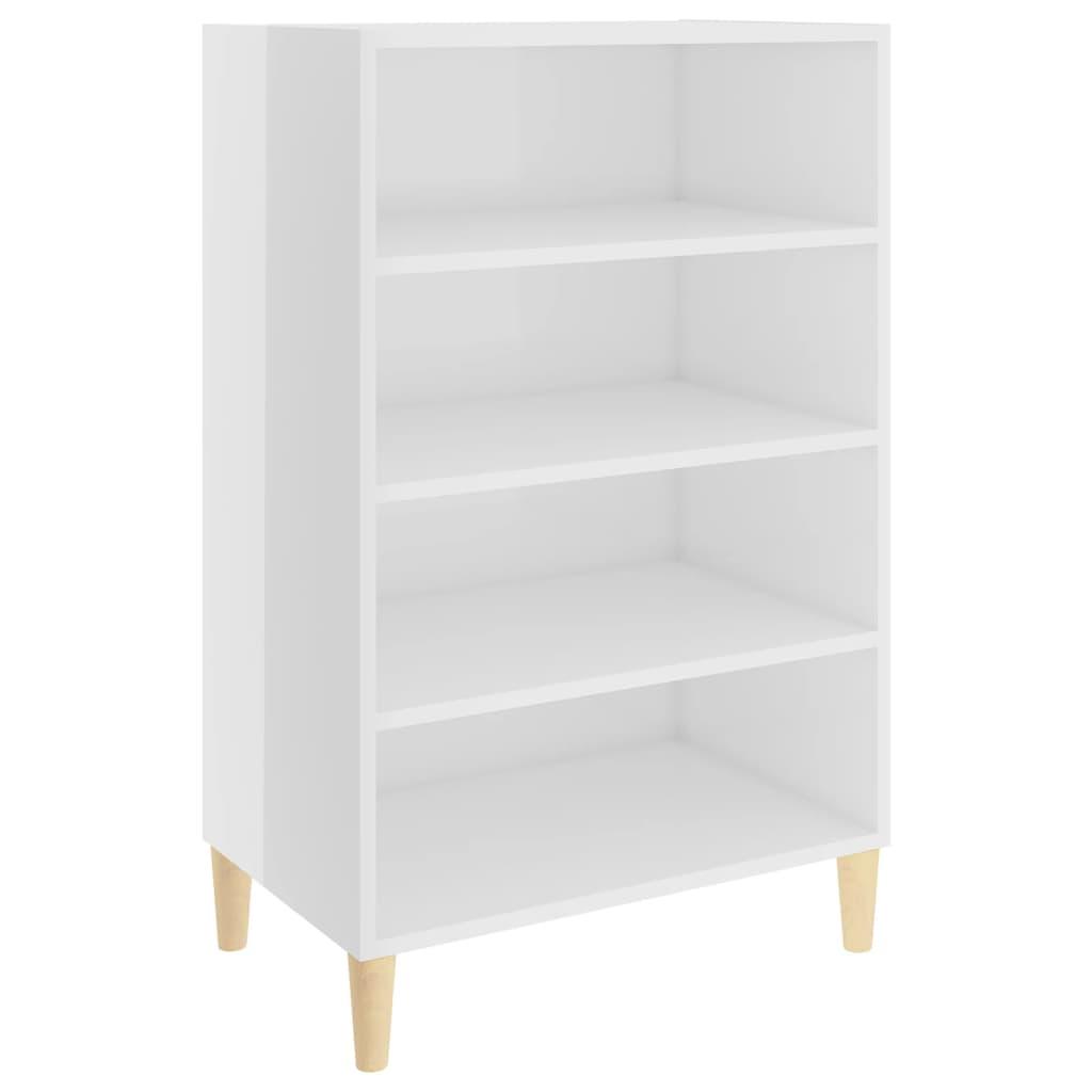 Sideboard High Gloss White 57x35x90 cm Engineered Wood