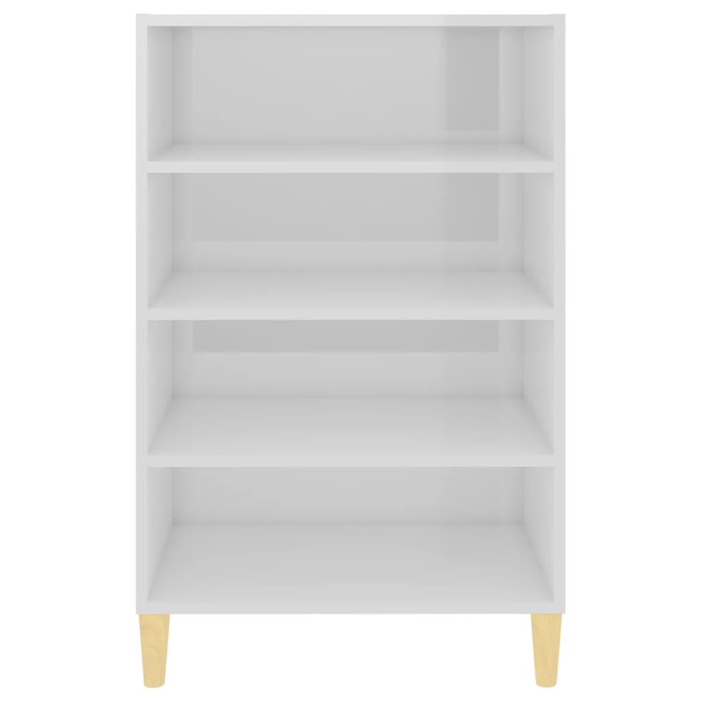 Sideboard High Gloss White 57x35x90 cm Engineered Wood