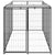 Dog Kennel Black 330x110x110 cm Steel