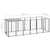 Dog Kennel Black 330x110x110 cm Steel