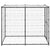 Outdoor Dog Kennel Steel with Roof 110x220x180 cm