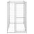 Outdoor Dog Kennel Galvanised Steel 110x220x180 cm