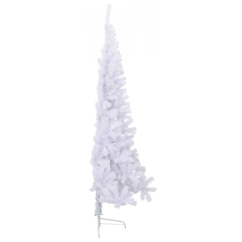 Artificial Half Christmas Tree with Stand White 180 cm PVC