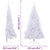 Artificial Half Christmas Tree with Stand White 240 cm PVC