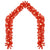 Christmas Garland with LED Lights 5 m Red