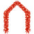 Christmas Garland with LED Lights 10 m Red